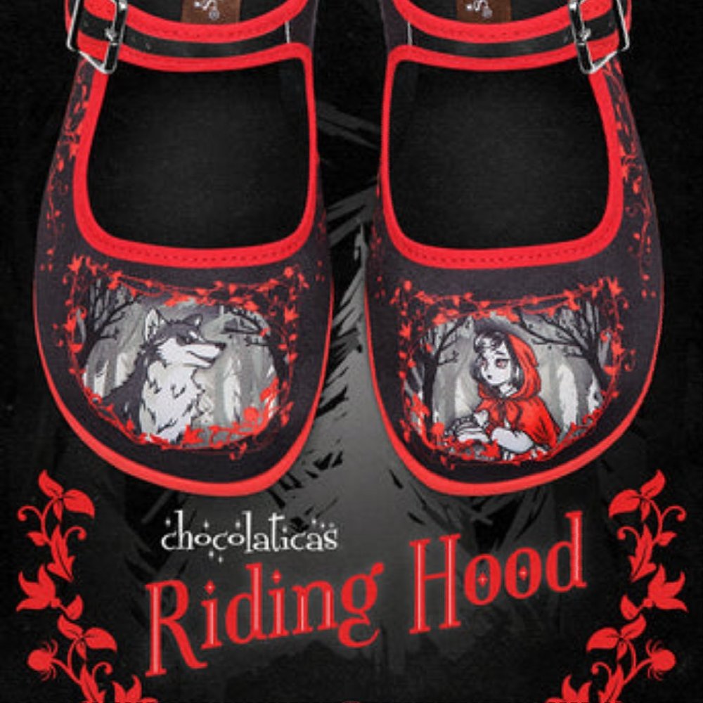 Hot Chocolaticas Riding Hood Mary Jane Flats EU sz 37
